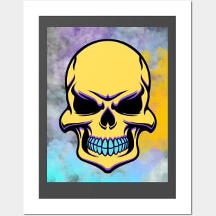 Cool Smiling Skull Posters and Art